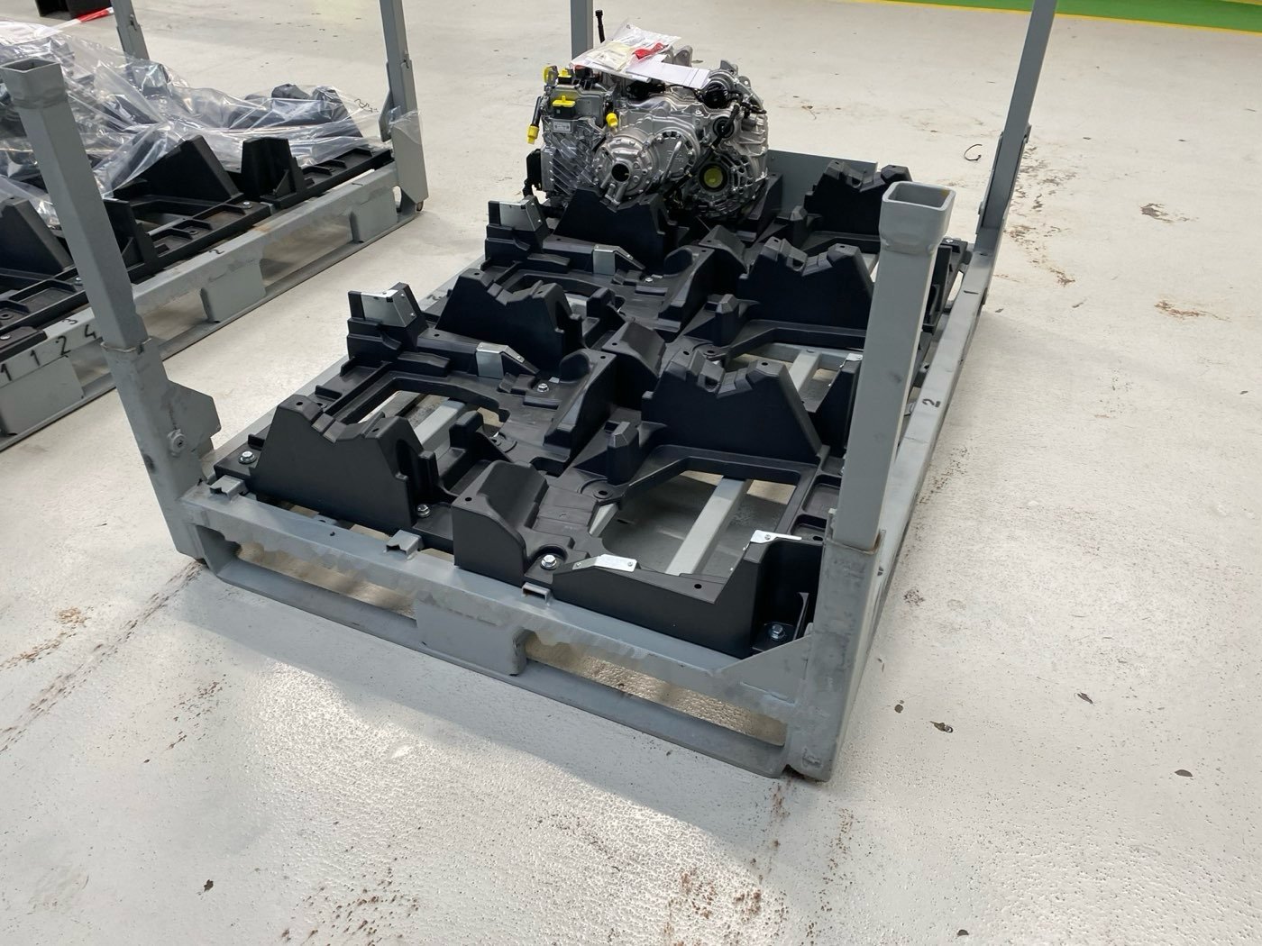 Steel racks with dunnage